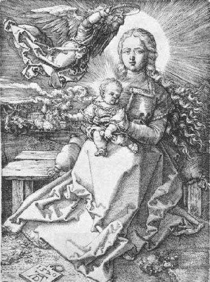 Albrecht Durer Madonna Crowned by an Angel